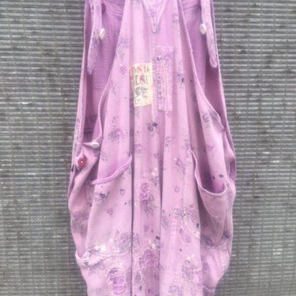 Magnolia Pearl Cotton Twill Overall/Hand Fading/Distressing/Patching/Mending - Picture 7 of 8